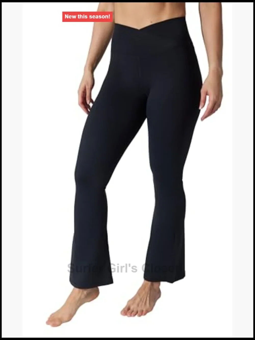 High Waisted Flare Legging Crossover Squat Proof Yoga Pant